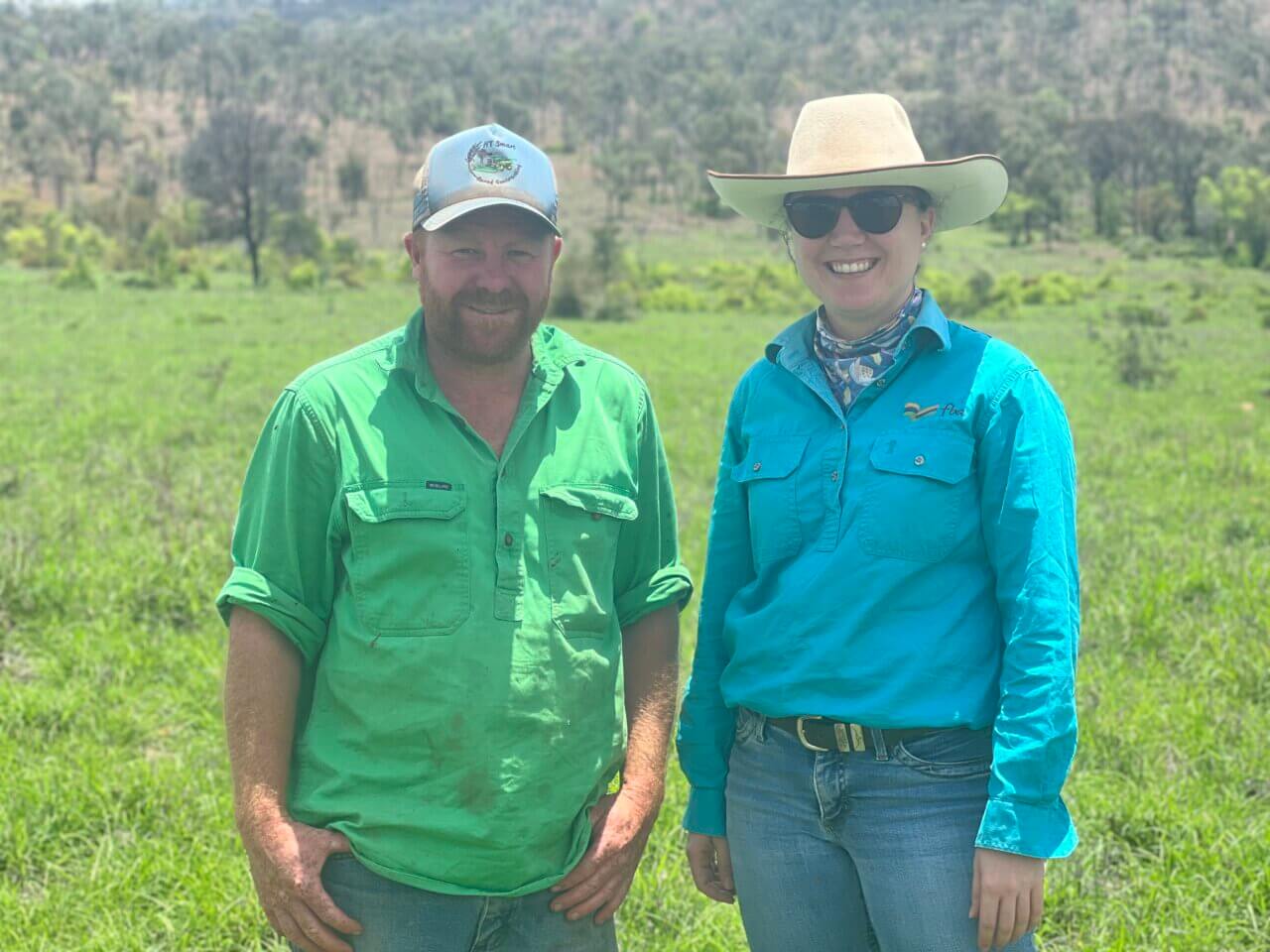 fba team member on a landholders property